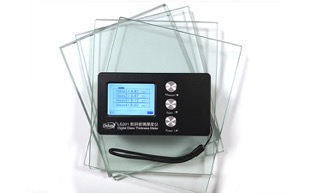 Measurement of dimming glass thickness